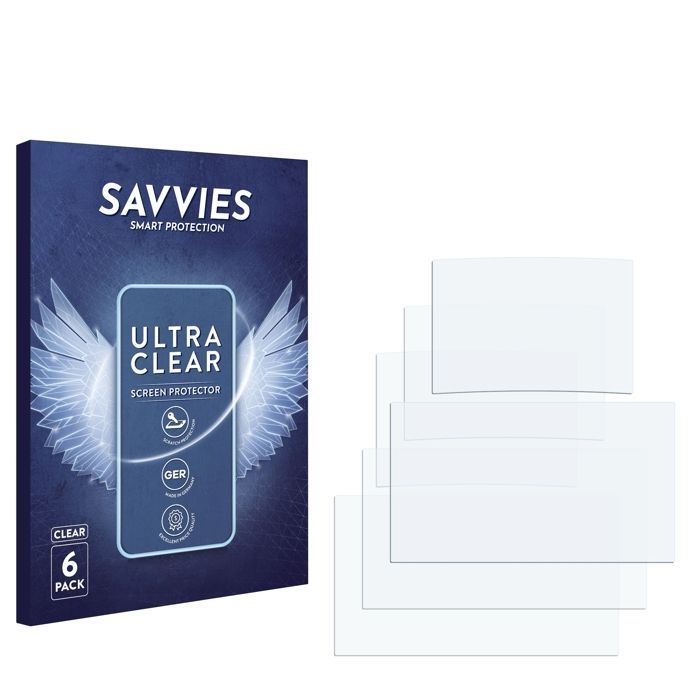 Protetor de tela Savvies para Futaba T26SZ, pacote com 6 unidades - Película protetora ultratransparente