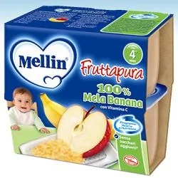 MELLIN Mellin Pure Fruit Manzana/Plátano 4X100G Papilla