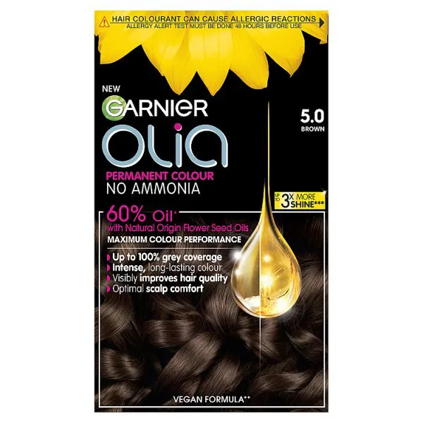 Permanentní barva na vlasy Garnier Olia 5.0 Hnědá