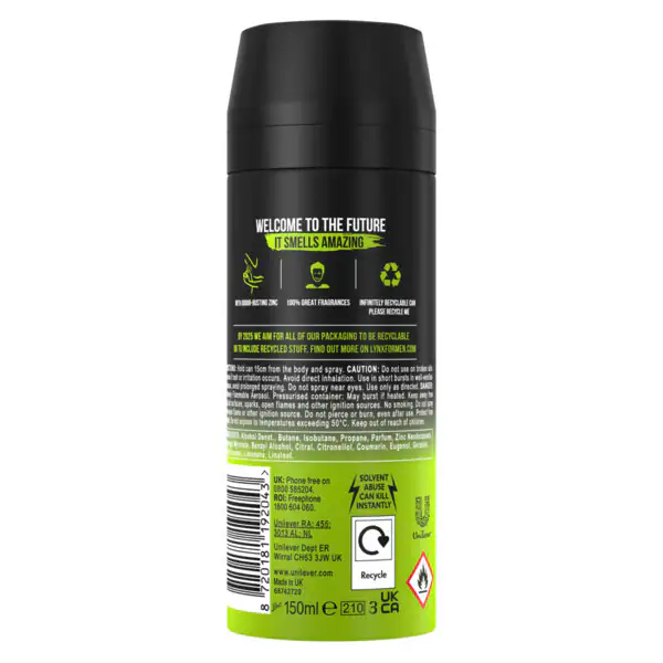 Lynx Epic Fresh dezodor testpermet aeroszol 150ml