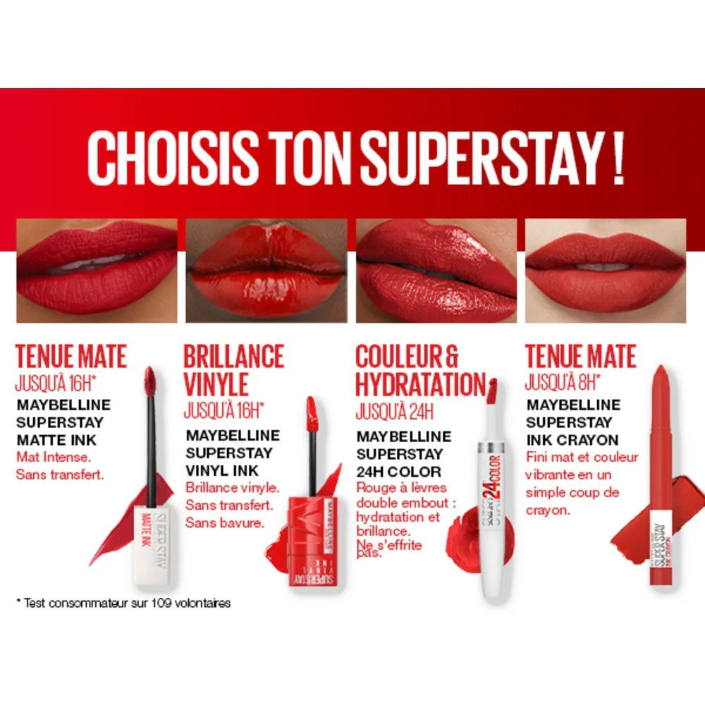 Maybelline Encre à lèvres effet vinyl