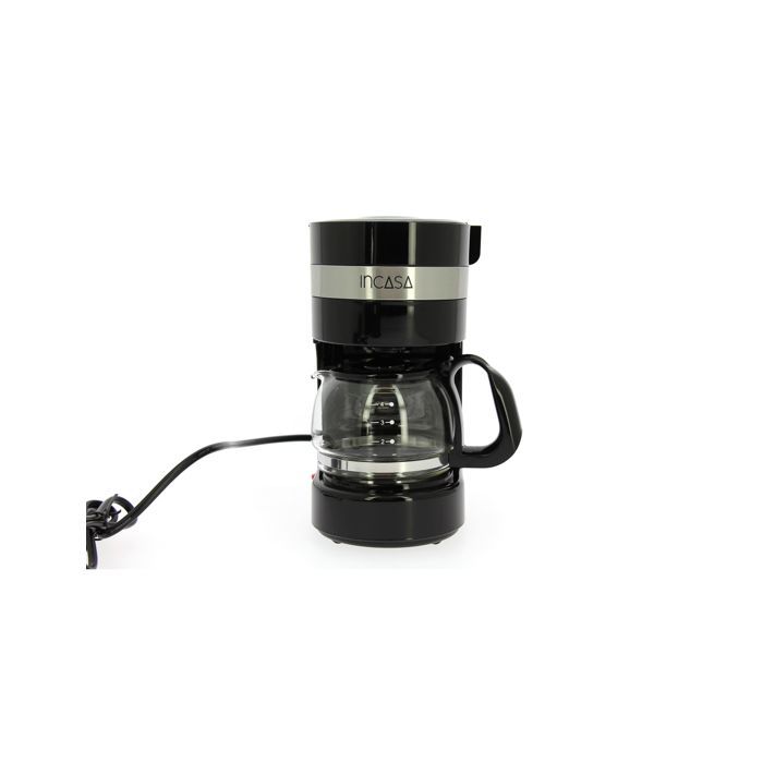 Caffettiera - INCASA - Modello da campeggio - da 4 a 6 tazze - Spina accendisigari 12V - Filtro lavabile