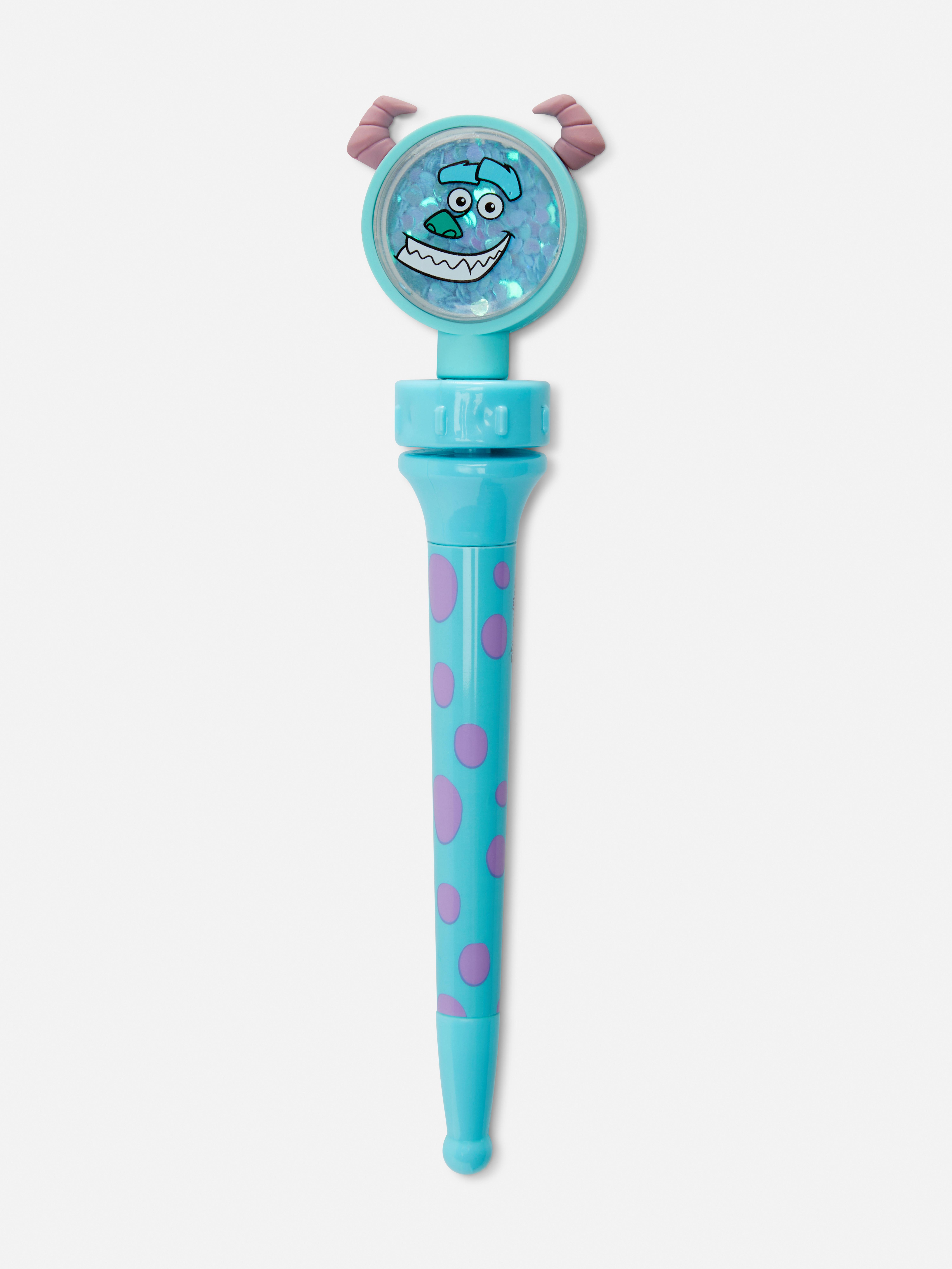Disneyn Monsterit Oy. Sulley-kynä Hauska kynä, jossa on Disneyn Sulley ja kelluva glitterkorkki