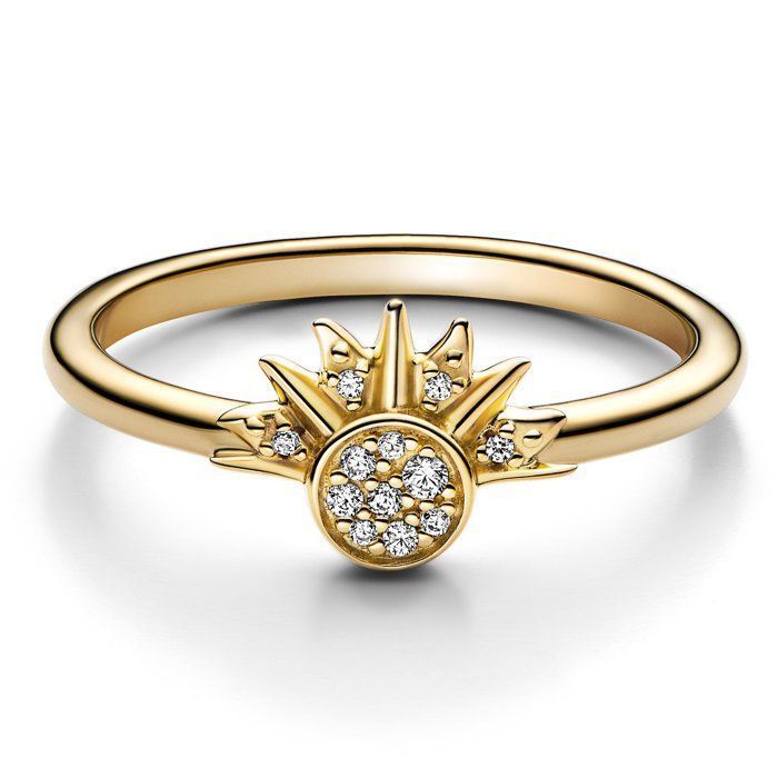 Ring - PANDORA - 162674C01-52 - Gold plated - Cubic zirconia - Size 52