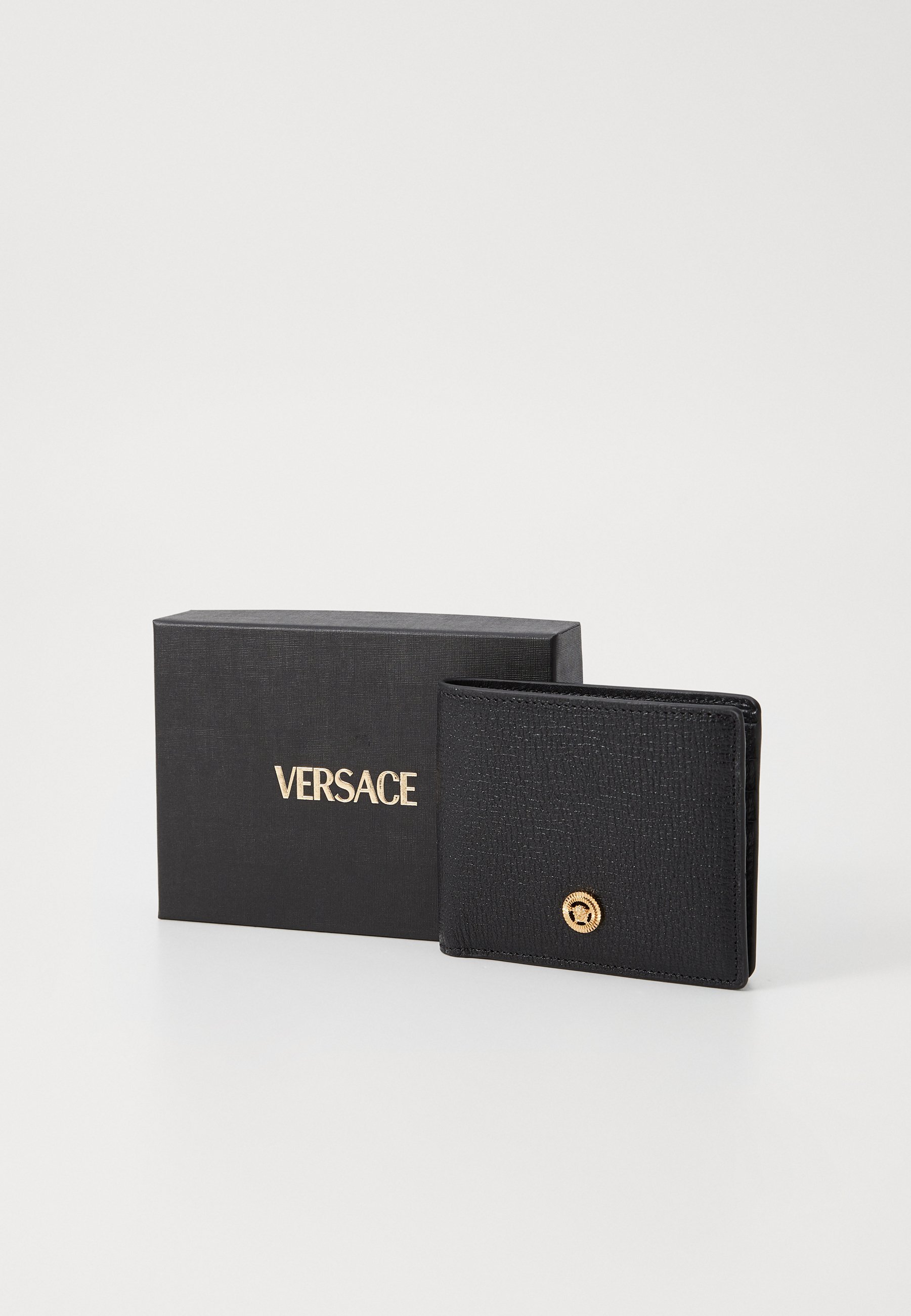 Versace BI FOLD GELDBÖRSE UNISEX - Geldbörse - schwarz/goldfarben