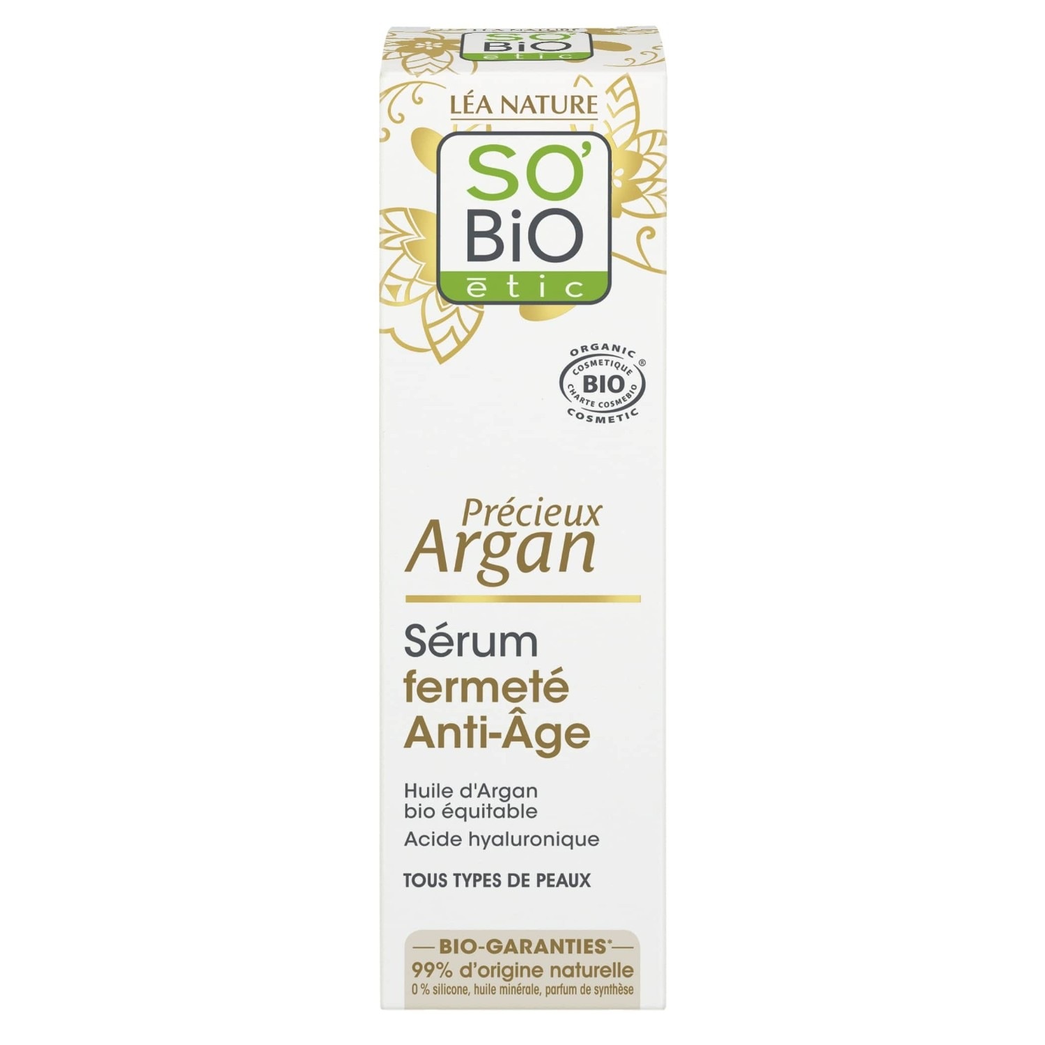 SO BiO étic Sérum fermeté Anti-Âge, Précieux Argan