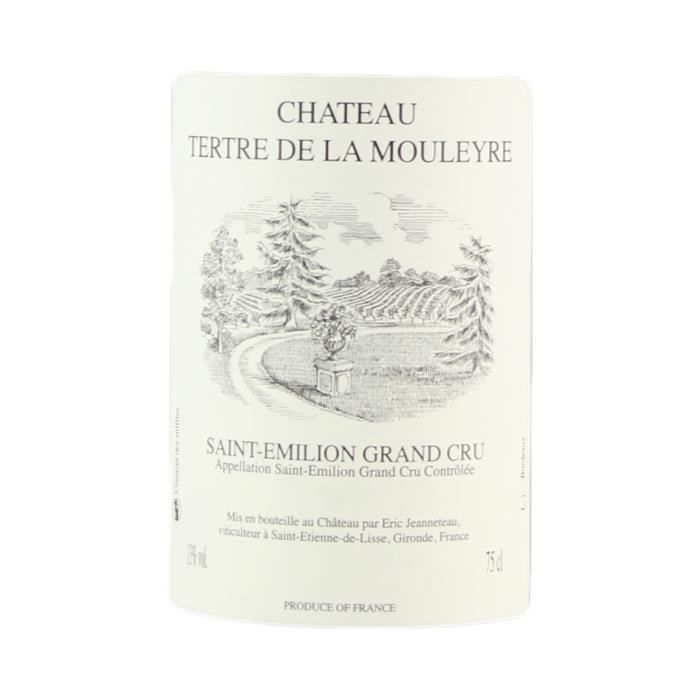 Château Tertre De La Mouleyre Rouge 2018 - Caja de 6 botellas de 75cl - Vino Tinto Burdeos - Saint-Emilion Grand Cru AOC