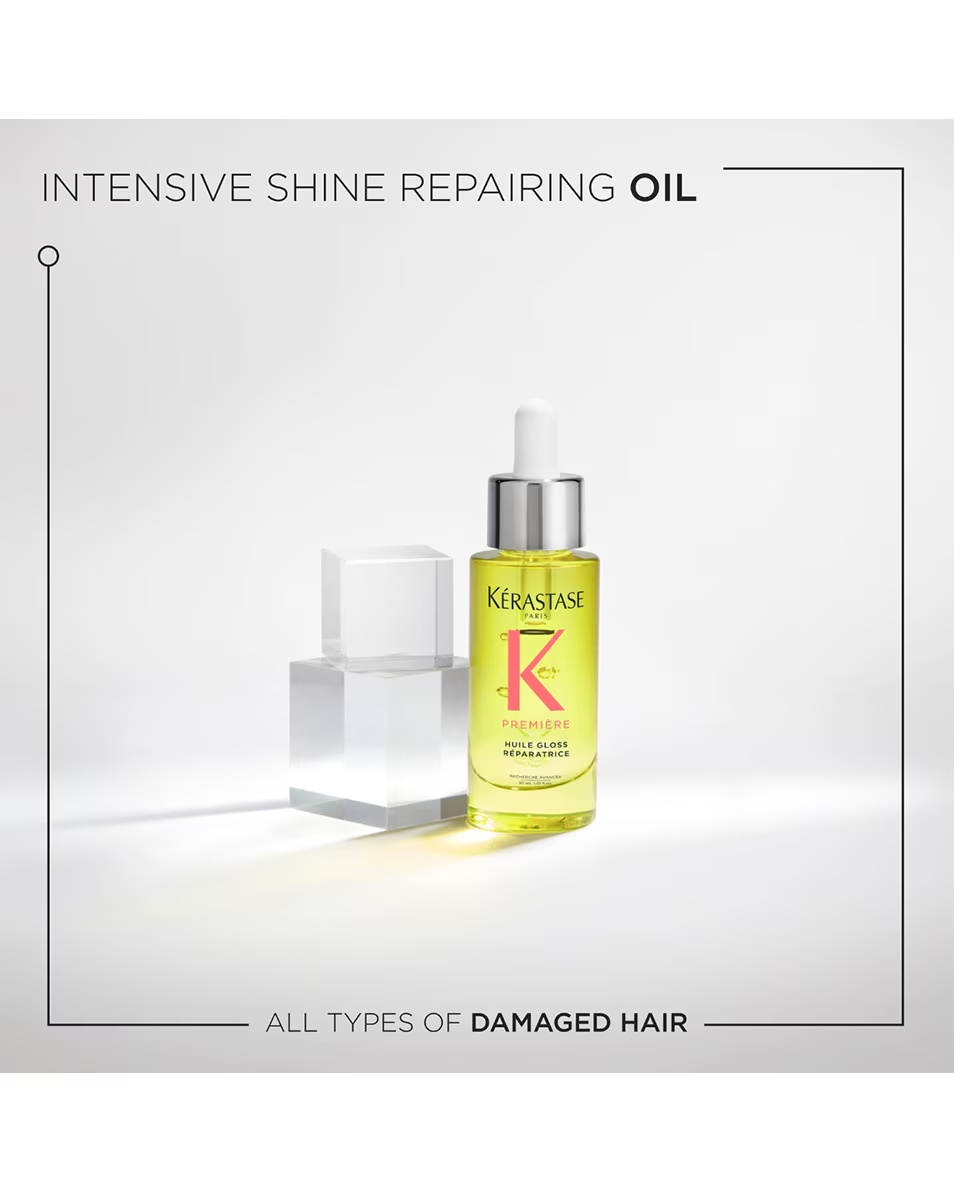 KÉRASTASE Première Huile Gloss Réparatrice Επανορθωτικό λάδι μαλλιών για ταλαιπωρημένα μαλλιά