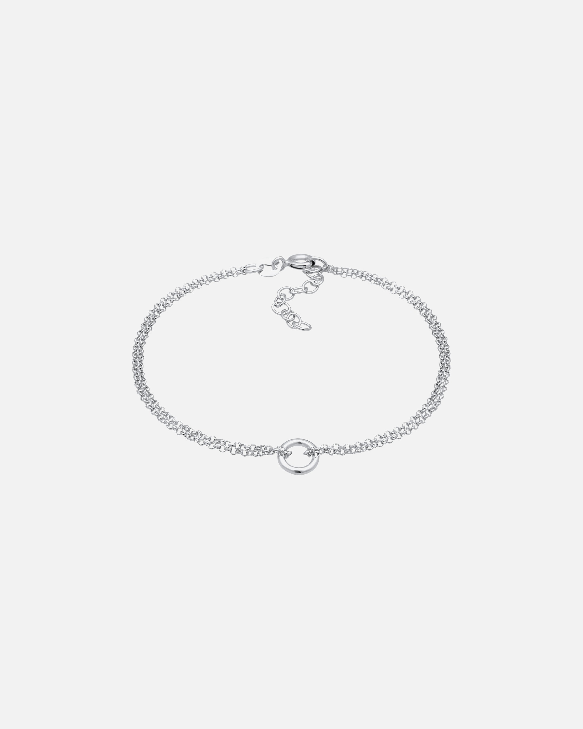 Elli Femmes pendentif cercle rond géo en argent sterling 925
