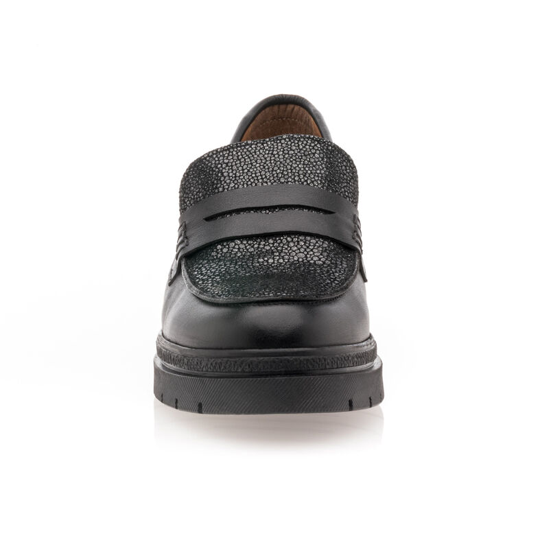Svarte loafers/båtsko til dame