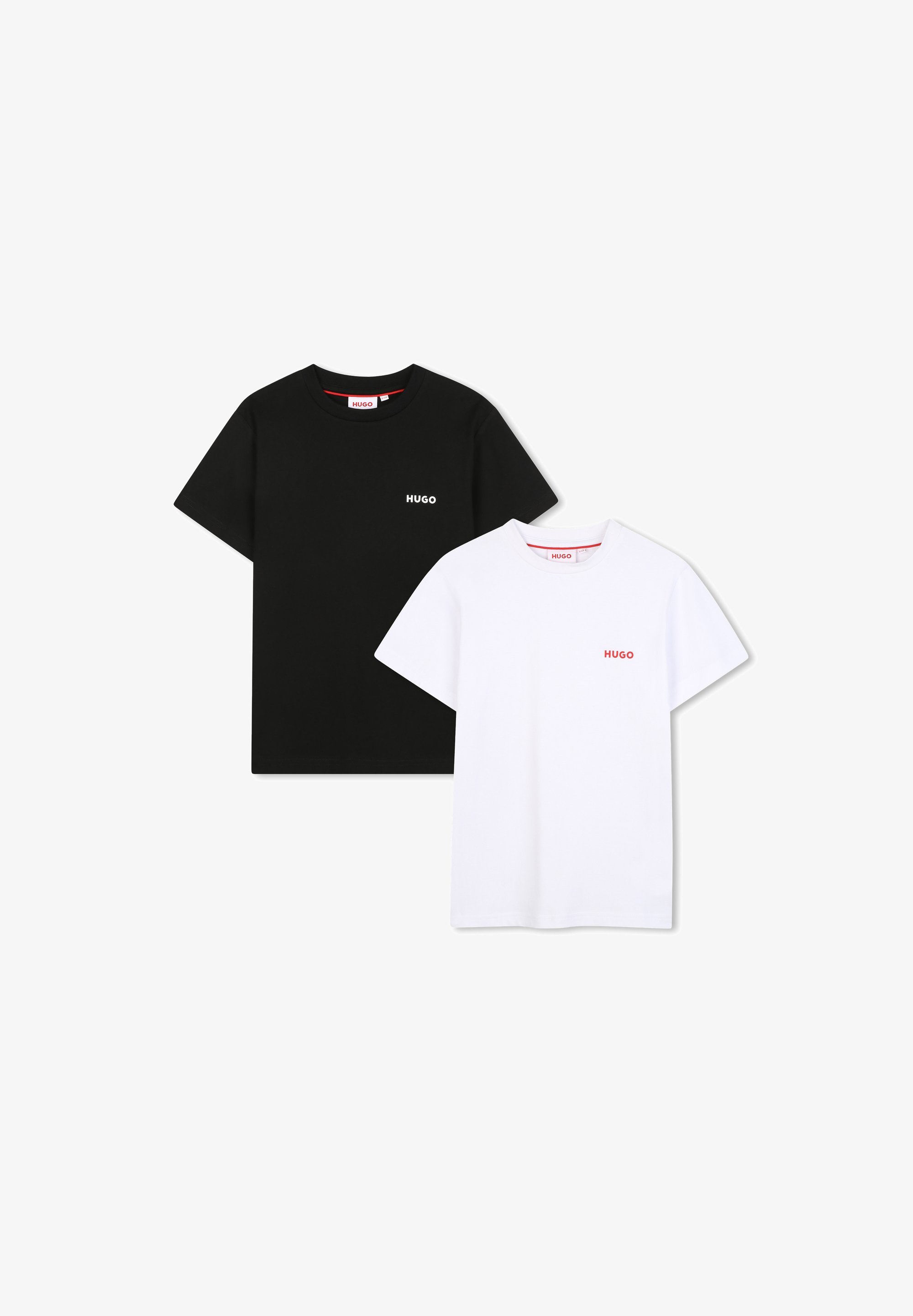 HUGO Kids SET 2 - T-shirt basique - noir/blanc
