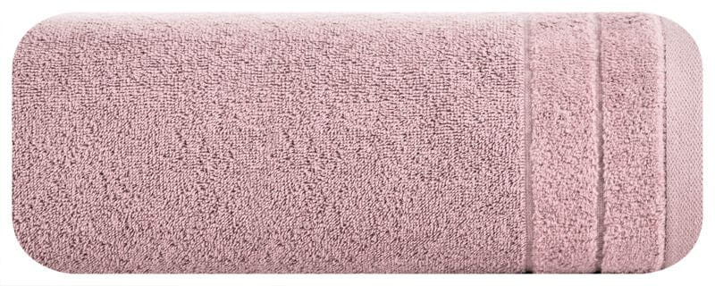 Ręcznik Bawełna Welurowa Bordiura 30 x 50 cm Liliowy Welur Frotte