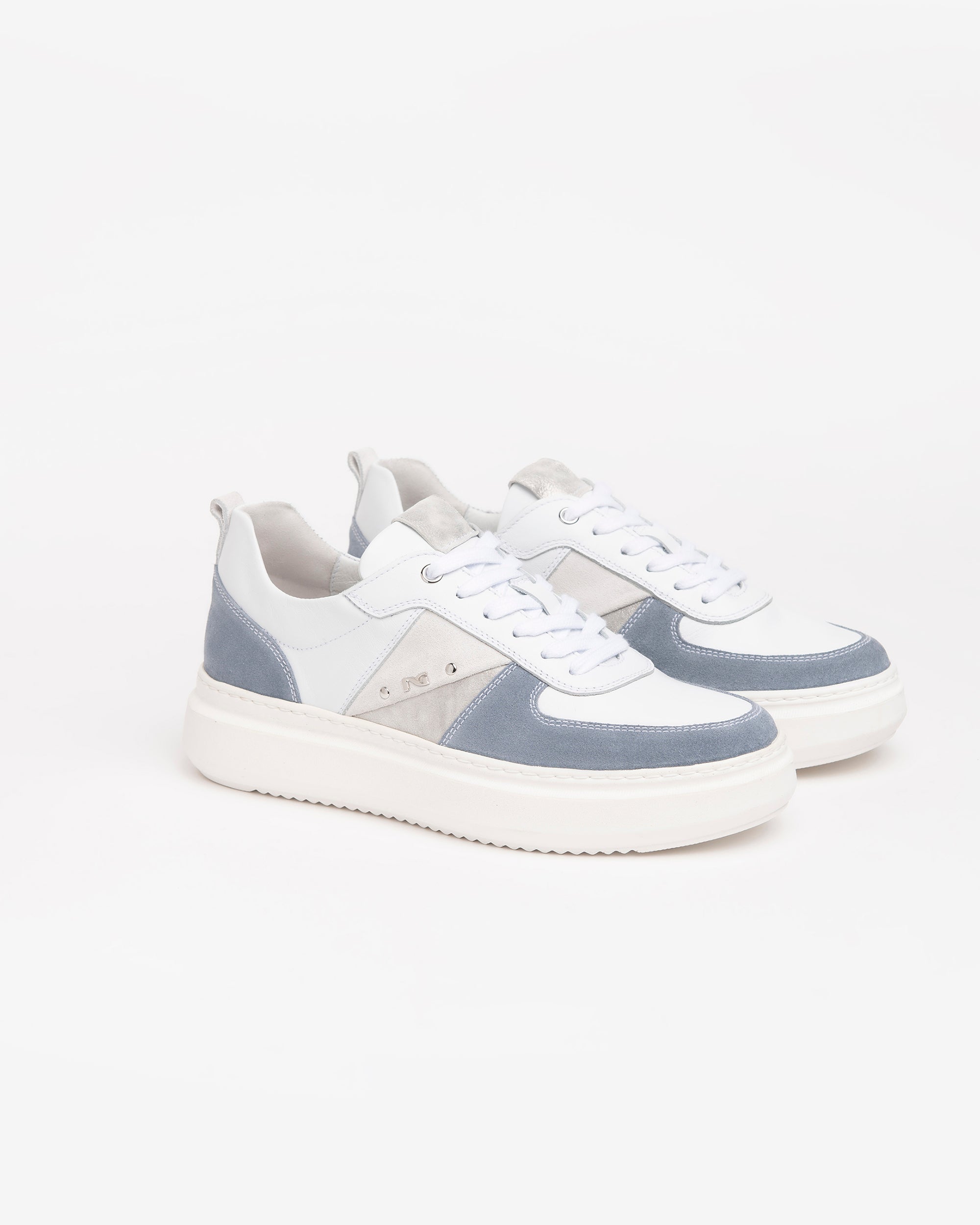  Baskets en cuir et daim pour femmes