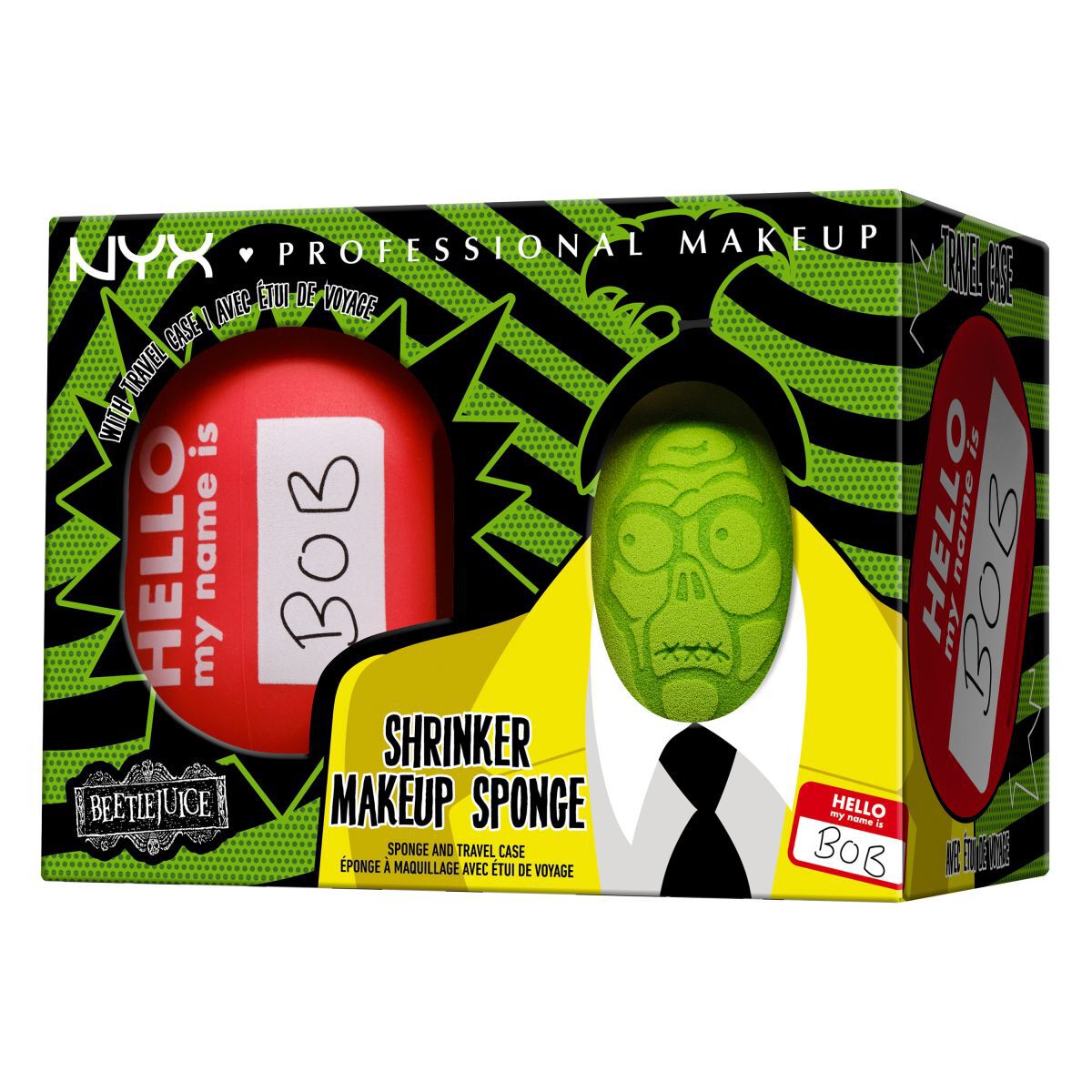 NYX Professional Makeup Beetlejuice Shrinker Make-up-Schwamm & Reiseetui