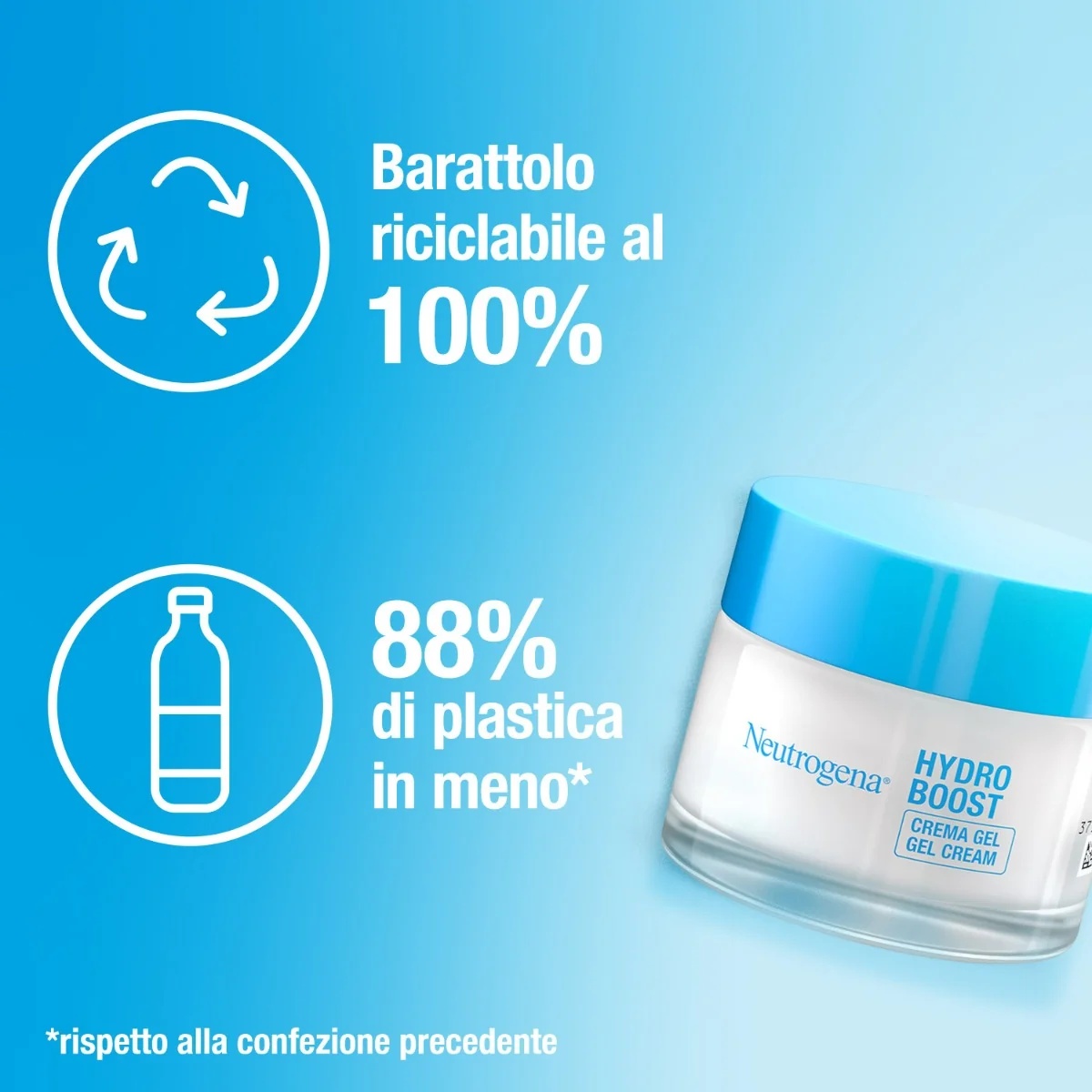 NEUTROGENA Hydro Boost crema facial en gel hidratante 50 ml para piel seca y sensible.