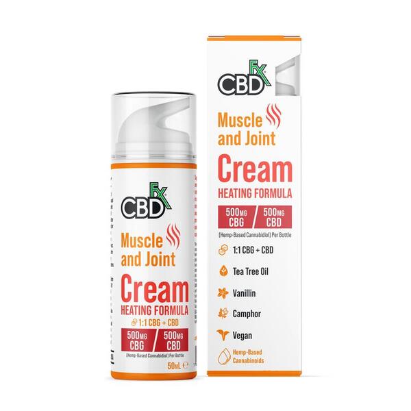 CBDfx Muskel- und Gelenk-Wärmecreme – 500 mg CBD/500 mg CBG | Gesundheit | Superdrug