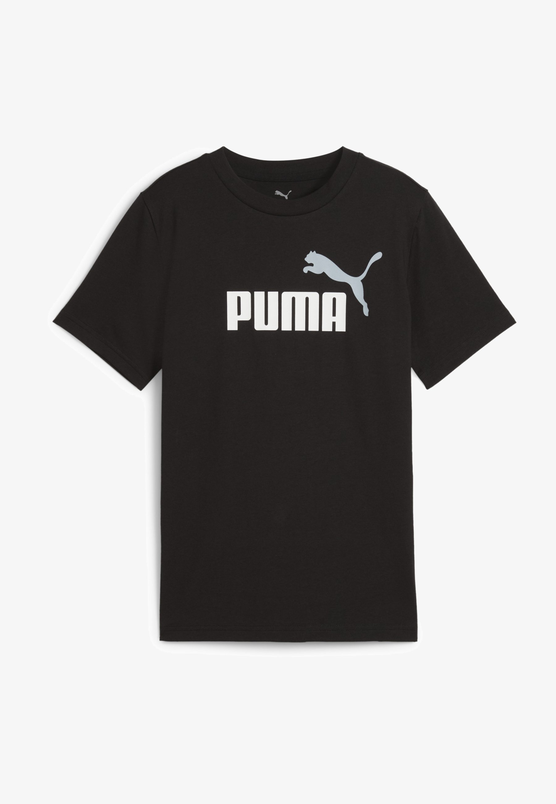 Puma LOGO TEE UNISEX - Nyomott mintás póló - fekete