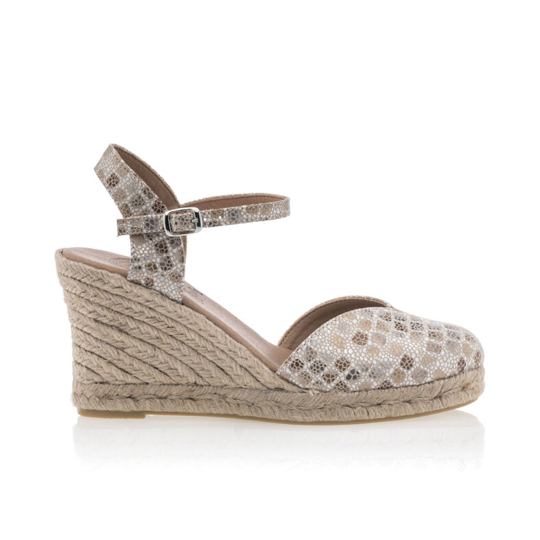 Beige espadriller med rebsåler til damer