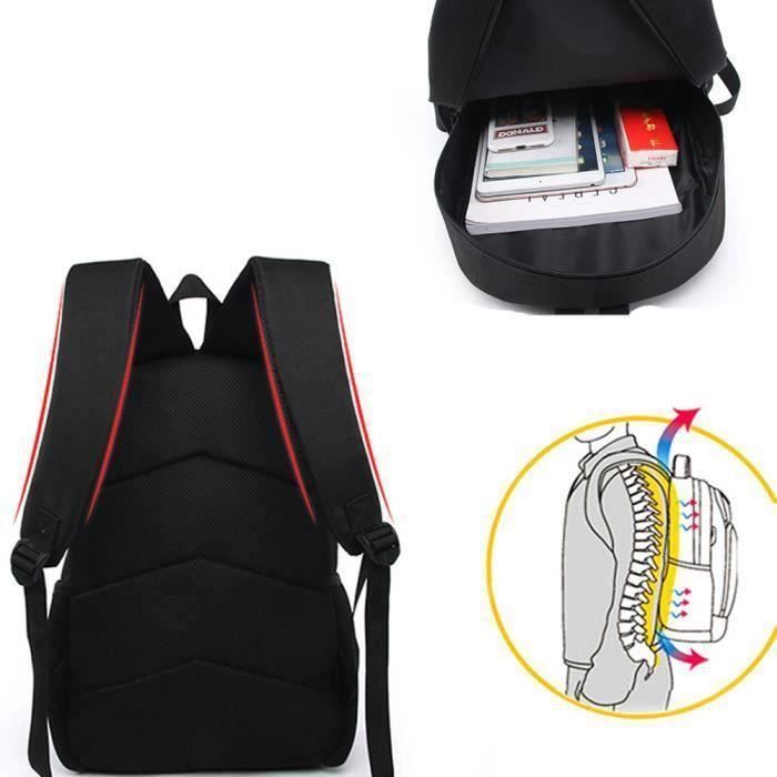 Sac à dos de fan de jeu Among Us - ZPPSHOP - 3 pièces - Noir - Enfant - Bandoulière