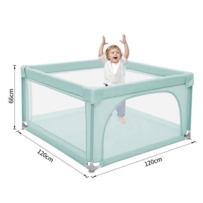 KEDIA. Babybox, speelbox voor kinderen van Oxford-stof met ademend gaas, babybox, 120*120*66 cm