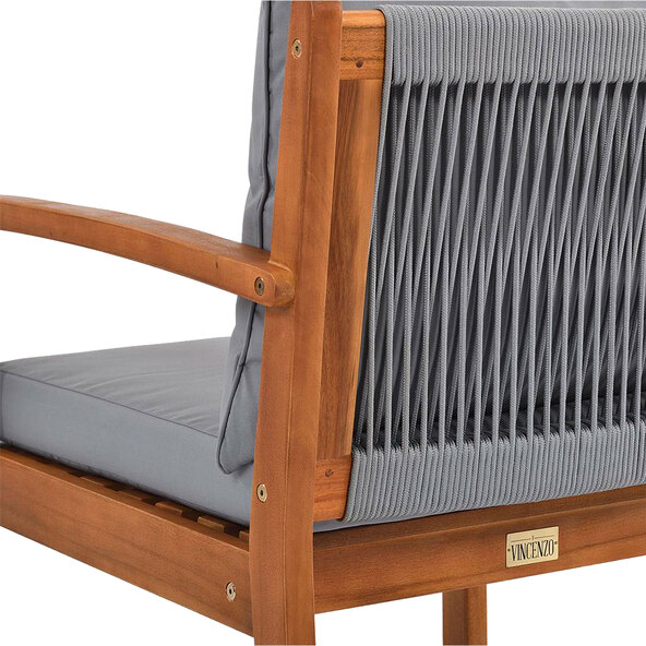 Set de mobilier Holz-Lounge, 4 piese