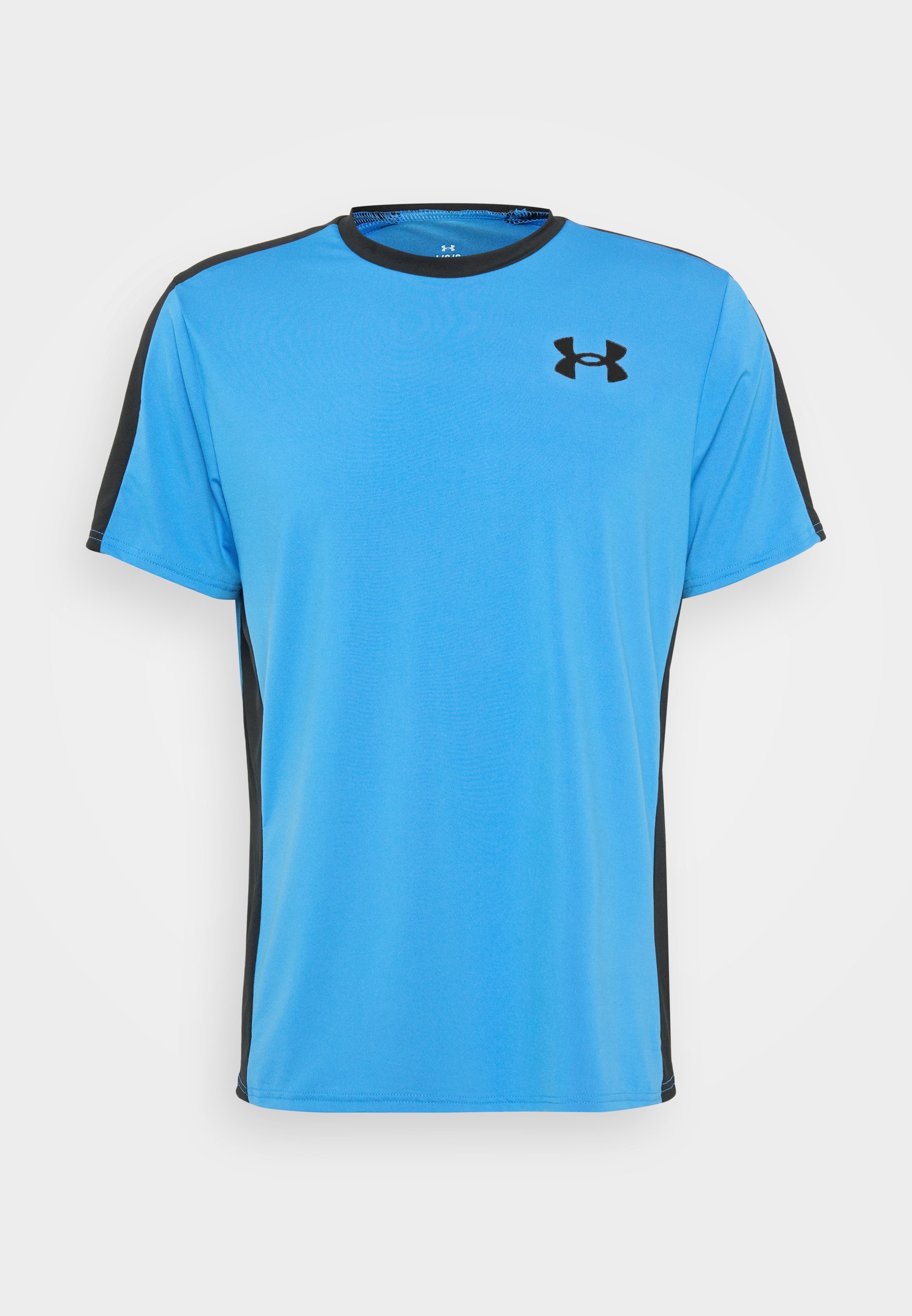 Under Armour WORDMARK - Sport T-shirt - blauw Atlantis/zwart/zwart
