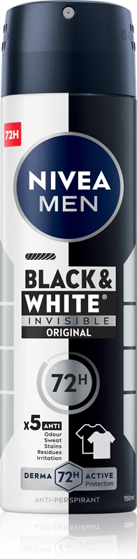 NIVEA MEN Invisible Black & White Antitranspirant-Spray für Männer