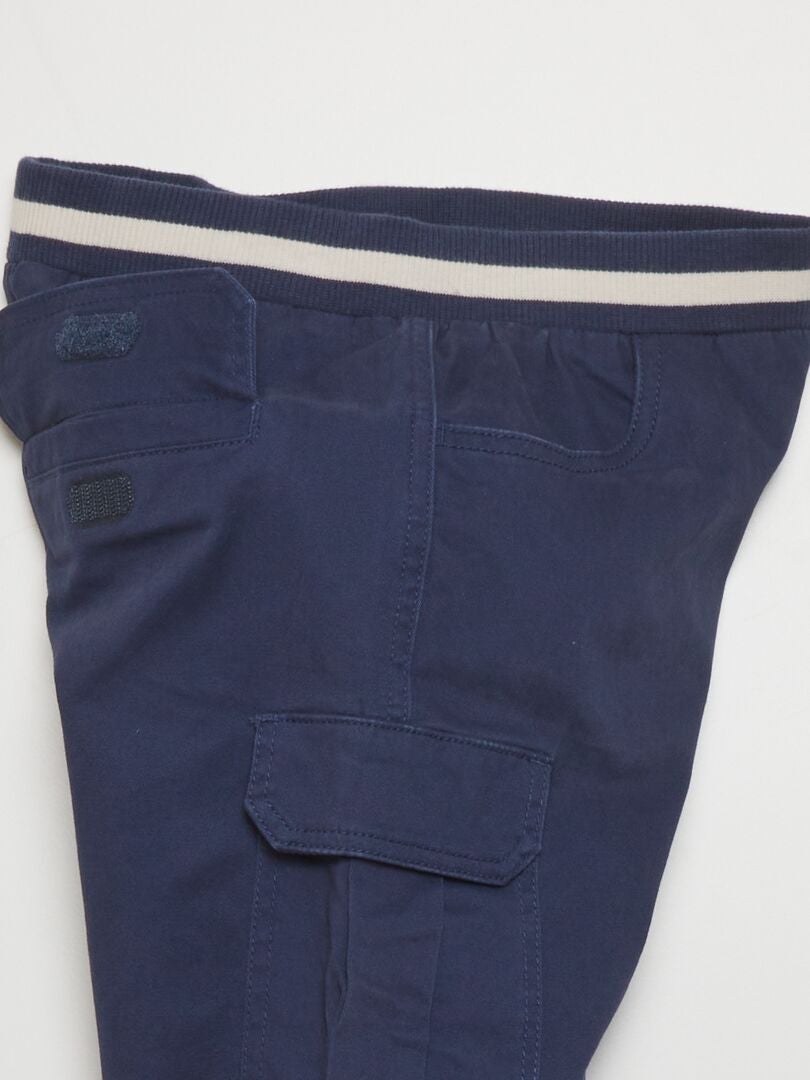 Broek met meerdere zakken - Comfortabelere pasvorm - ZWART