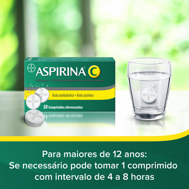 Aspirin C 400 mg Smerter og feber 10 tabletter