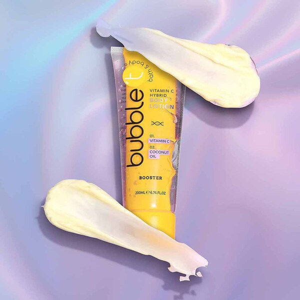 Loțiune de corp hibridă Bubble T Vitmain C - Booster