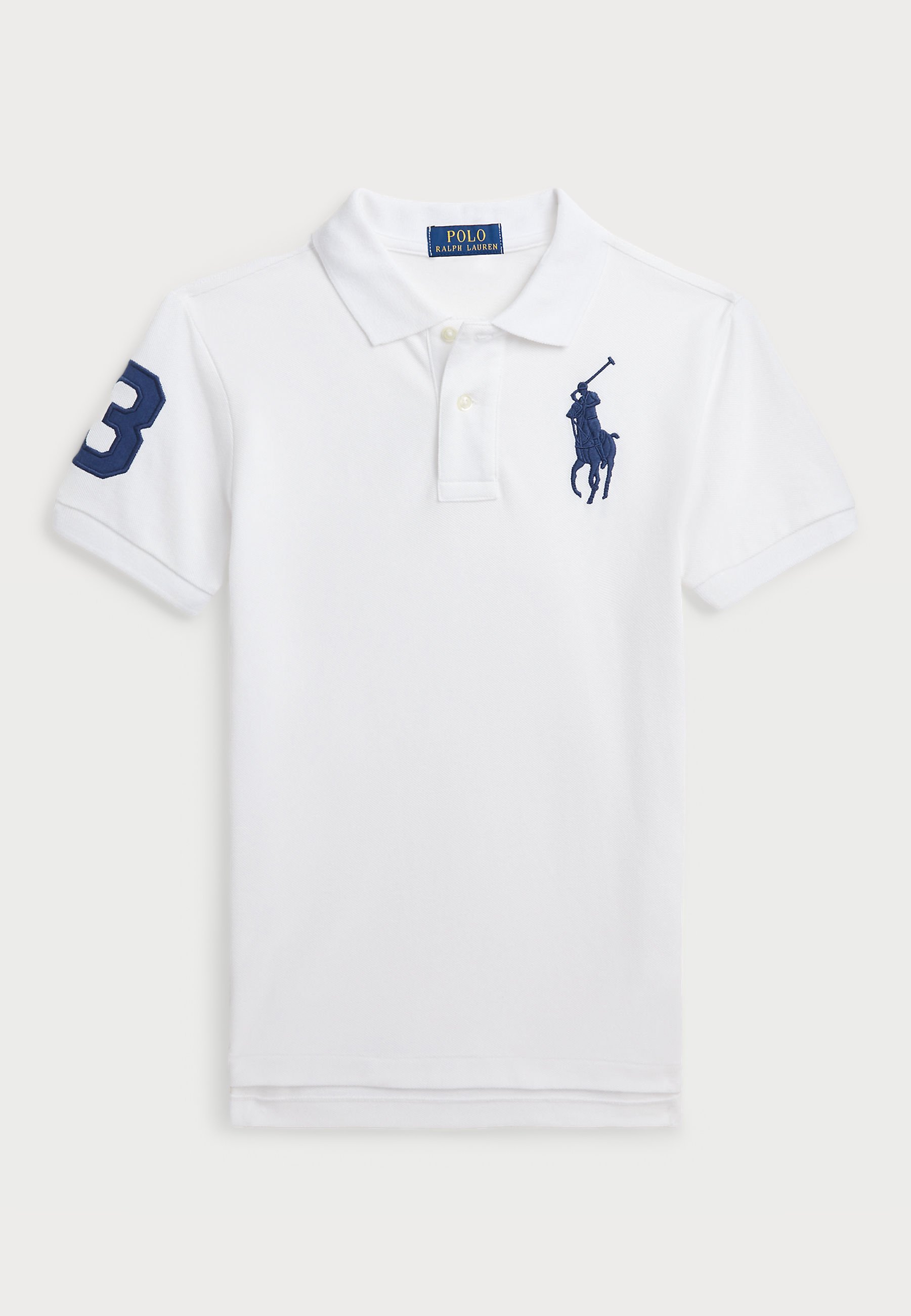 Polo Ralph Lauren SLIM FIT BIG PONY COTTON MESH POLO - Polo blanc