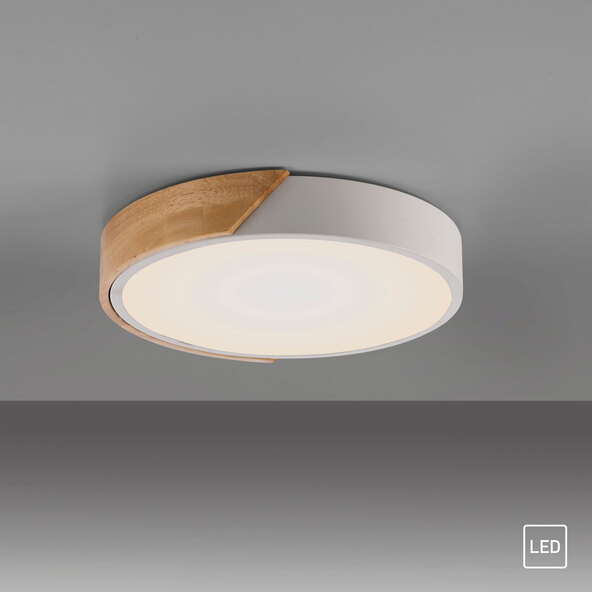 BILA LED mennyezeti lámpa, Ø 32 cm, fehér