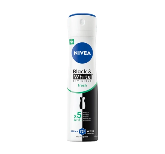 NIVEA Black&White Invisible Fresh antyperspirant w sprayu dla kobiet 150 ml