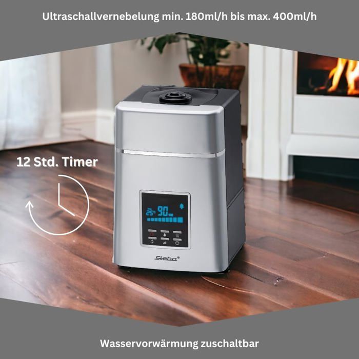 Humidificador con ionización - ZGEER - Nebulización ultrasónica - 180-400 ml/h - La ionización se puede activar