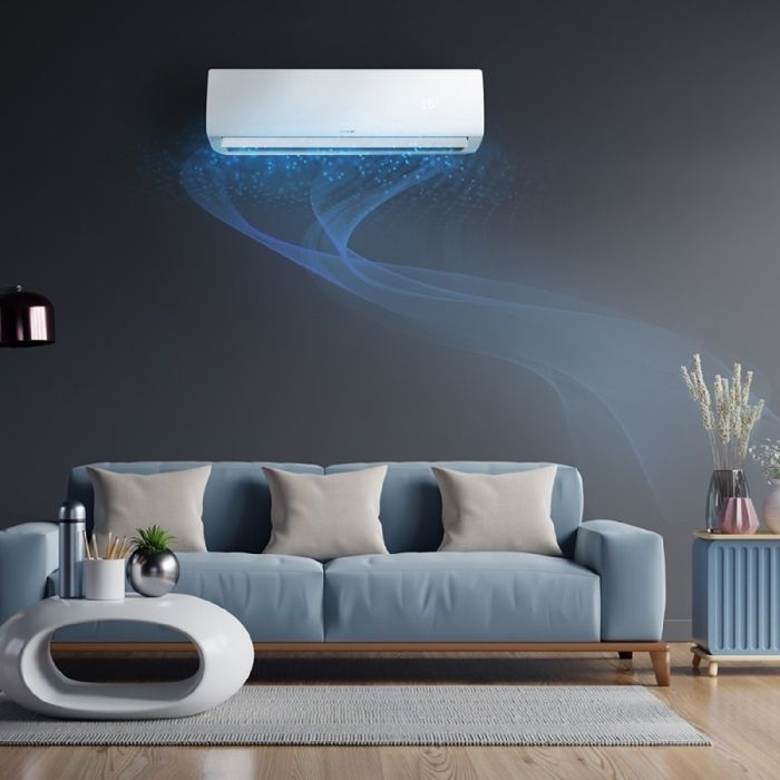 Aire acondicionado split Cecotec AirClima 24000 Smartfresh. 24000 BTU, motor de CC, bomba de calor, control remoto, pantalla LED.