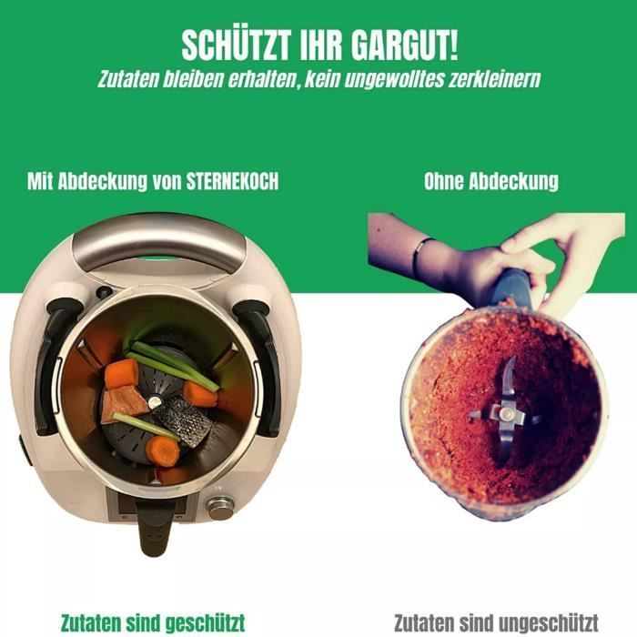 Tapa de cuchillas para olla de cocción lenta y extractor de vacío Vorwerk Thermomix TM5 TM6 TM31. Pieza de repuesto.