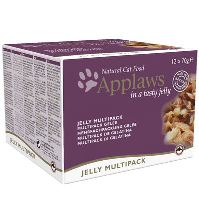 Cibo in scatola per gatti adulti Applaws, confezione mista, al gusto brodo, 48 x 70 g