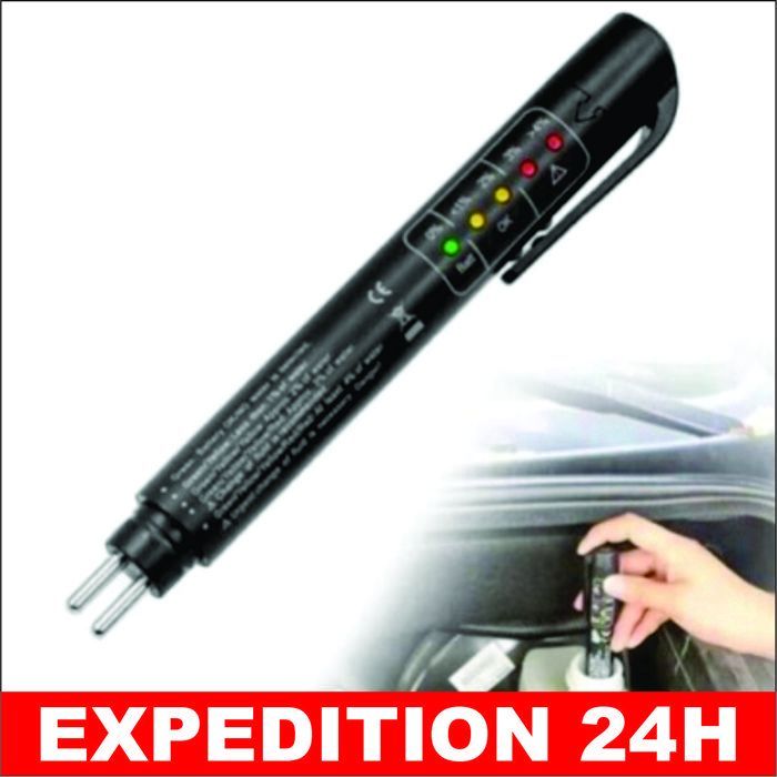 Tester per liquido freni DOT 3/4/5, tester per liquido freni con display a 5 LED per veicoli automobilistici, tester