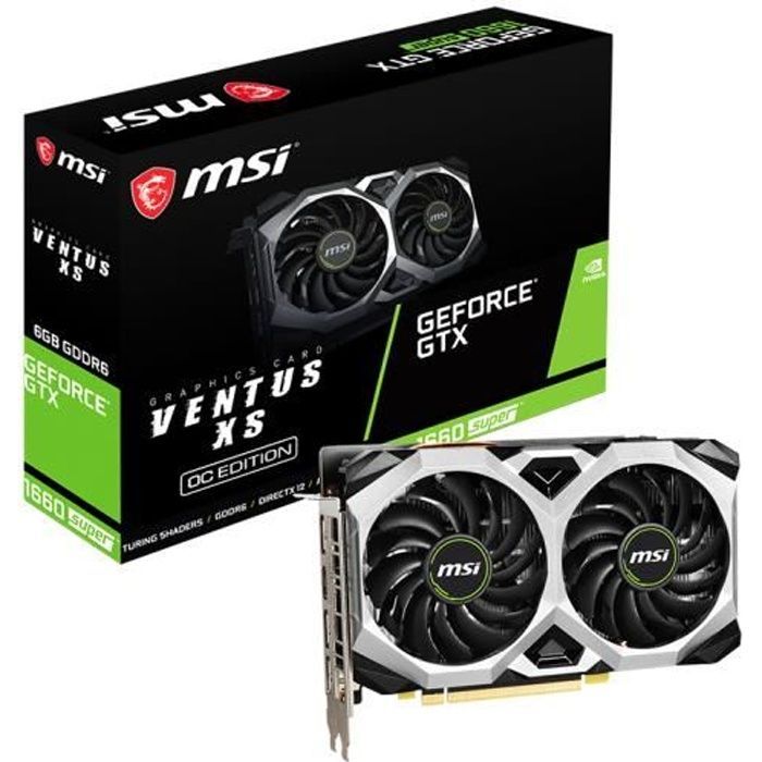 Carte Graphique Msi Geforce Gtx 1660 Super Ventus Xs Oc