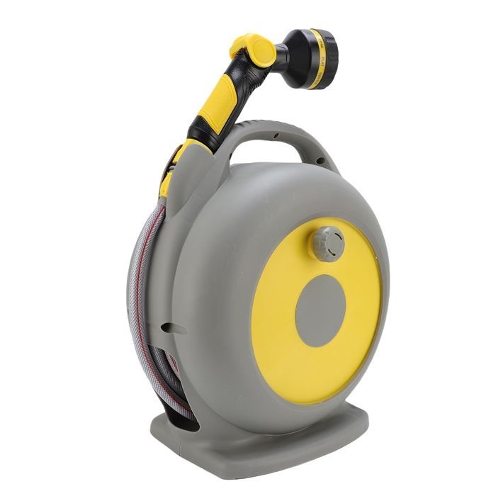 Garden hose reel - SHIPENOPHY - Retractable - Plastic - Portable - Garden