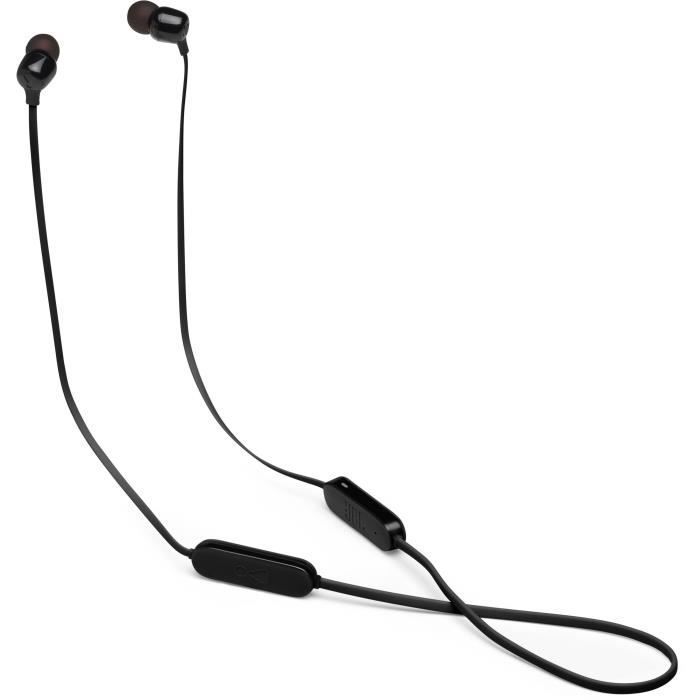 Auriculares inalámbricos JBL Tune 125BT - Intraurales - Sonido Pure Bass - Bluetooth 5.0 - 16 horas de autonomía - Negro