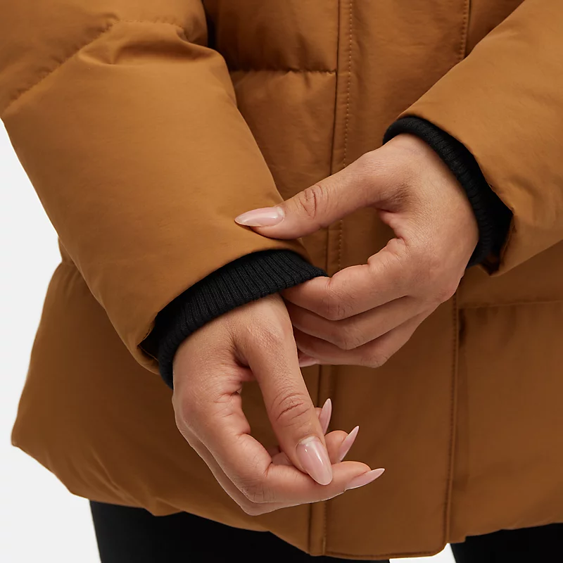 NBX Soft Alpine Icon Daunenjacke für Damen – Holz
