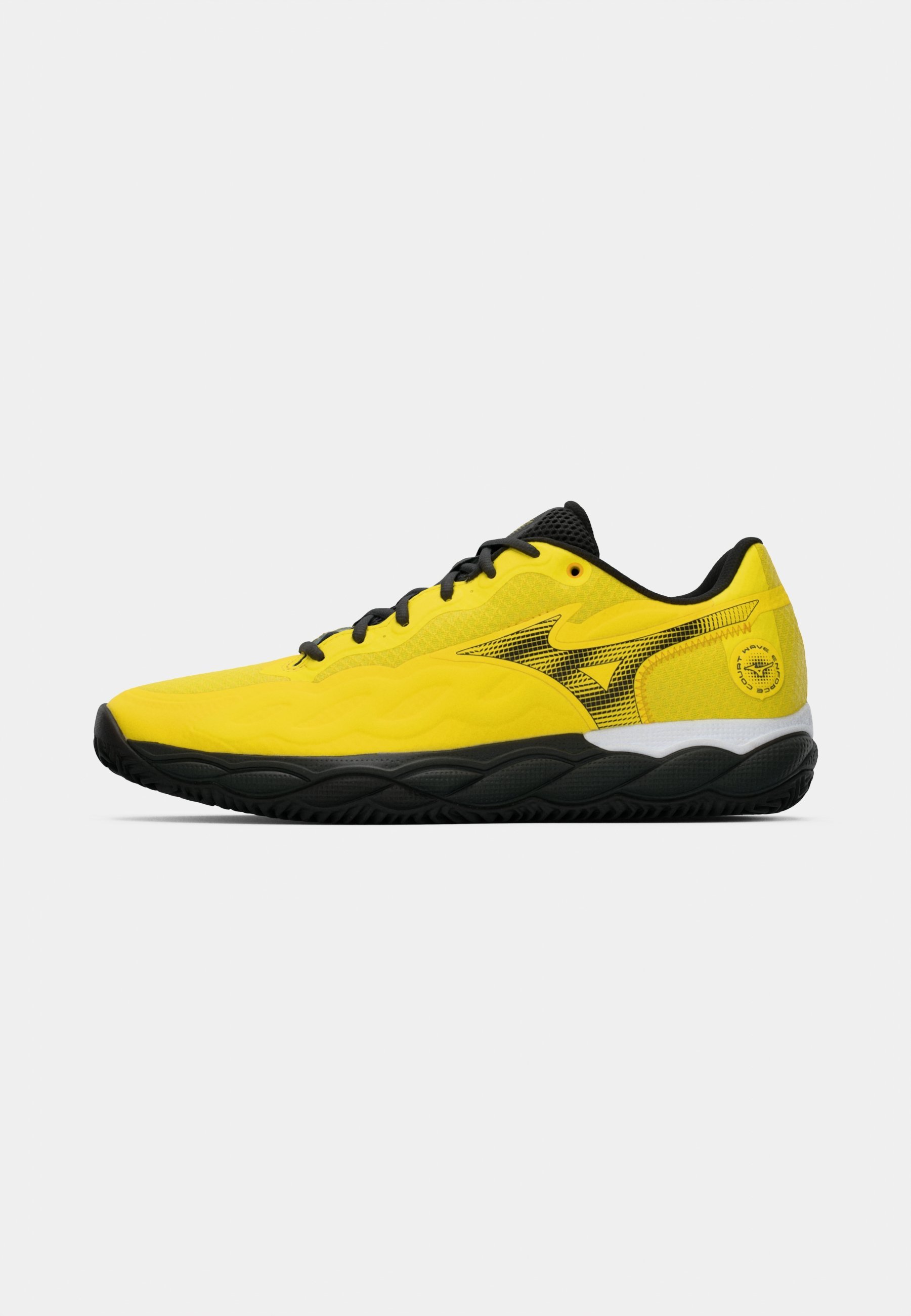 Mizuno WAVE ENFORCEE COURT - Buty do padla - żywa żółć/czarny/czarny piasek