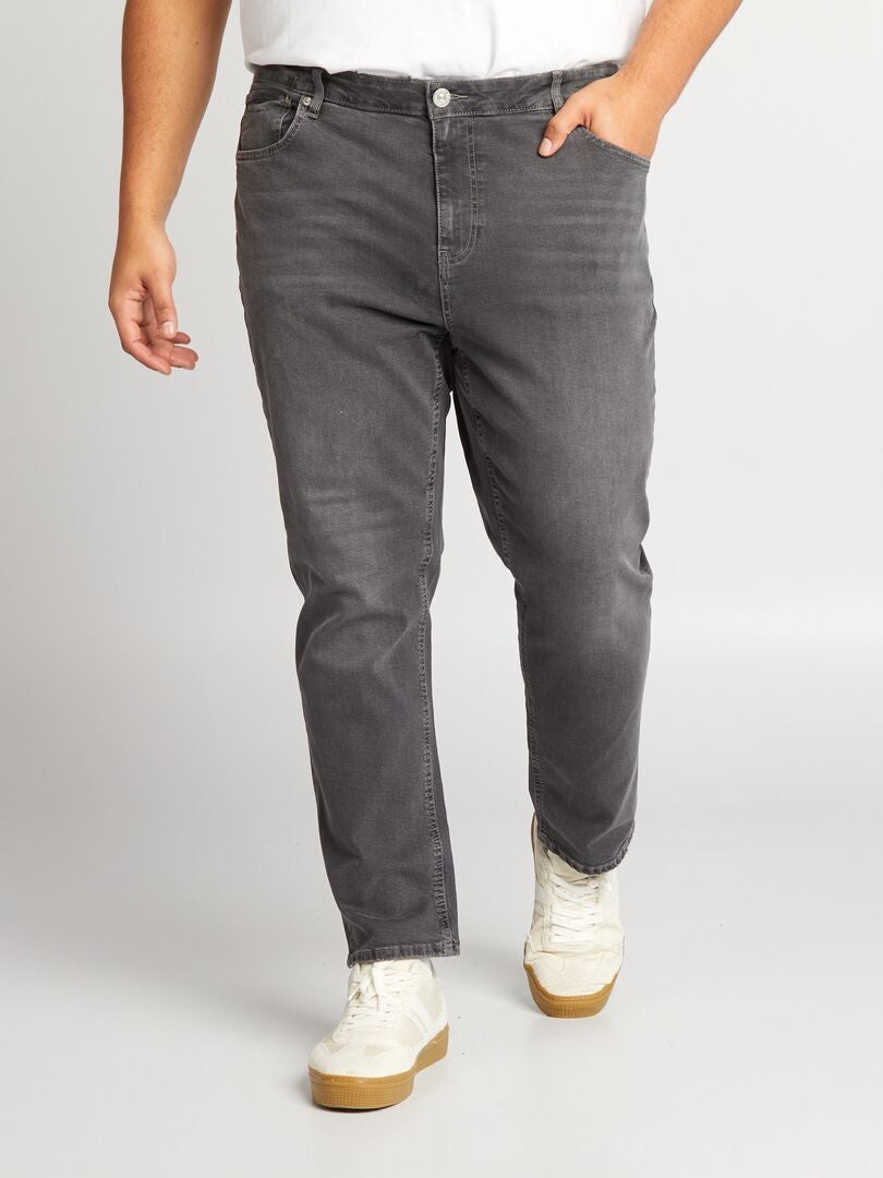 Calça jeans slim de 5 bolsos - L32 - CINZA