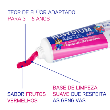 Elgydium Kids -hammastahnageeli metsämarjalla 50 ml 50 ml