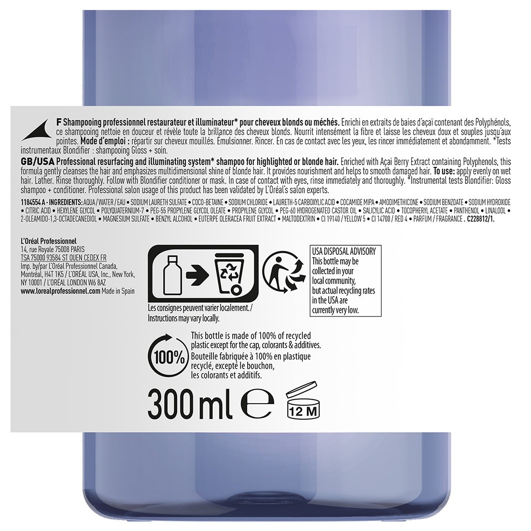 L'Oréal Professionnel vlasový šampón Blondifier Gloss - 300 ml