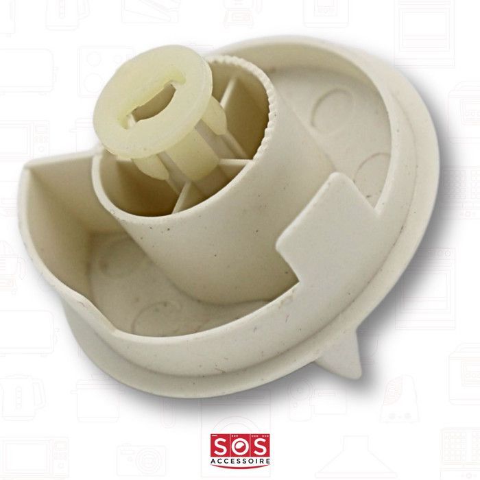 Bouton minuteur blanc Four micro-ondes 481941338144 WHIRLPOOL, RADIOLA, LADEN