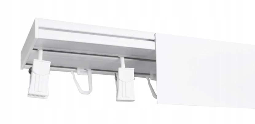 Karnisz Szyna Sufitowa PCV z OSŁONĄ II-tory 120 cm