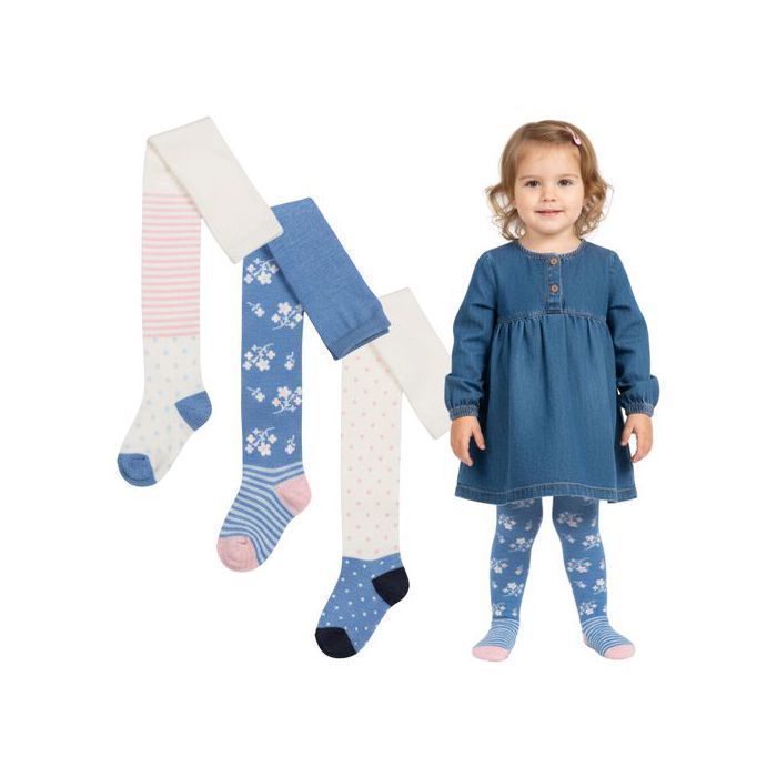 Conjunto de 3 pares de medias para niñas, medias suaves y cómodas para niñas, talla de invierno 2-3 años.