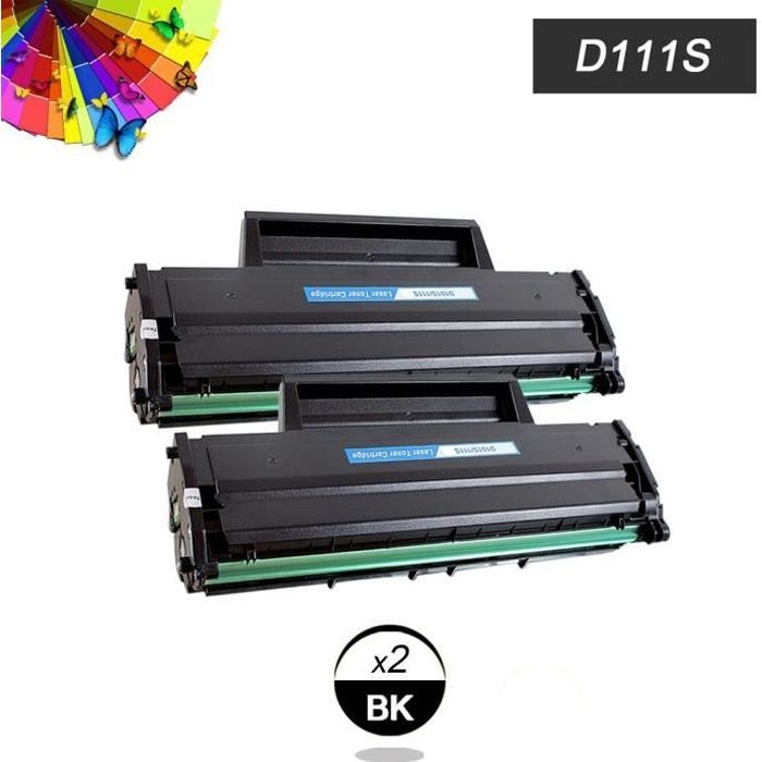 Cartouche de Toner Compatible pour Imprimante laser Samsung Xpress SL-M2070 - 2x Noir